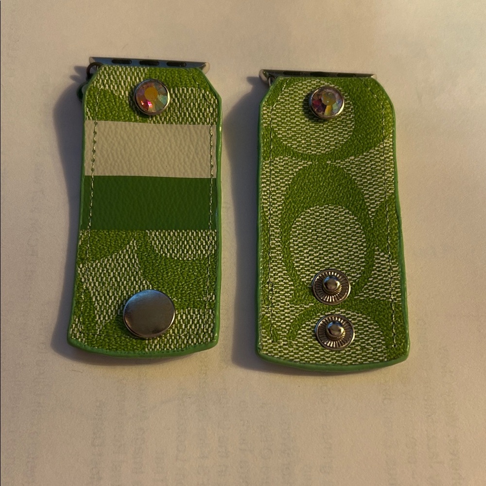 Watch Me Creations NWOT Upcycled Lime Green Apple Watch Band .